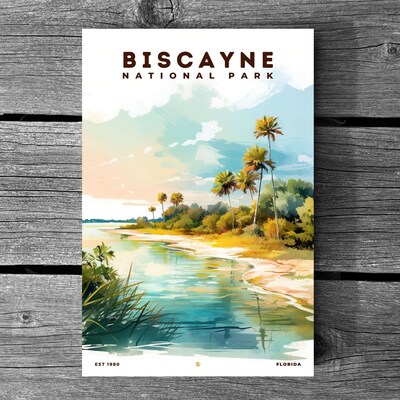 Biscayne National Park Poster, Travel Art, Office Poster, Home Decor | S8 - image3